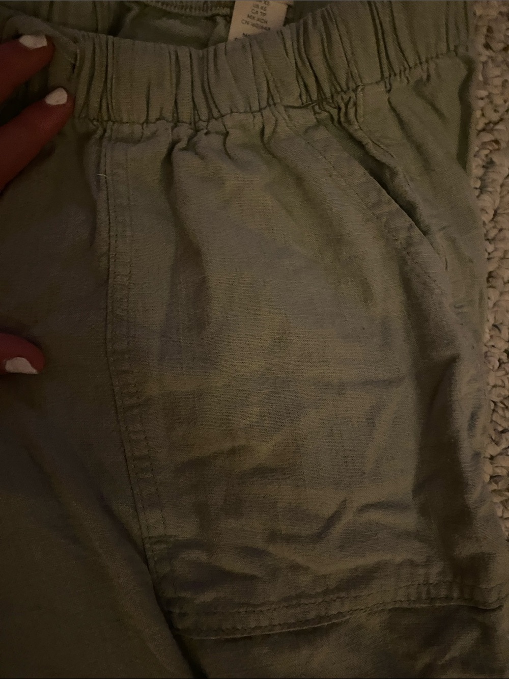 H&M Olive Green Wide-Leg Cargo Pants - Picture 5 of 7